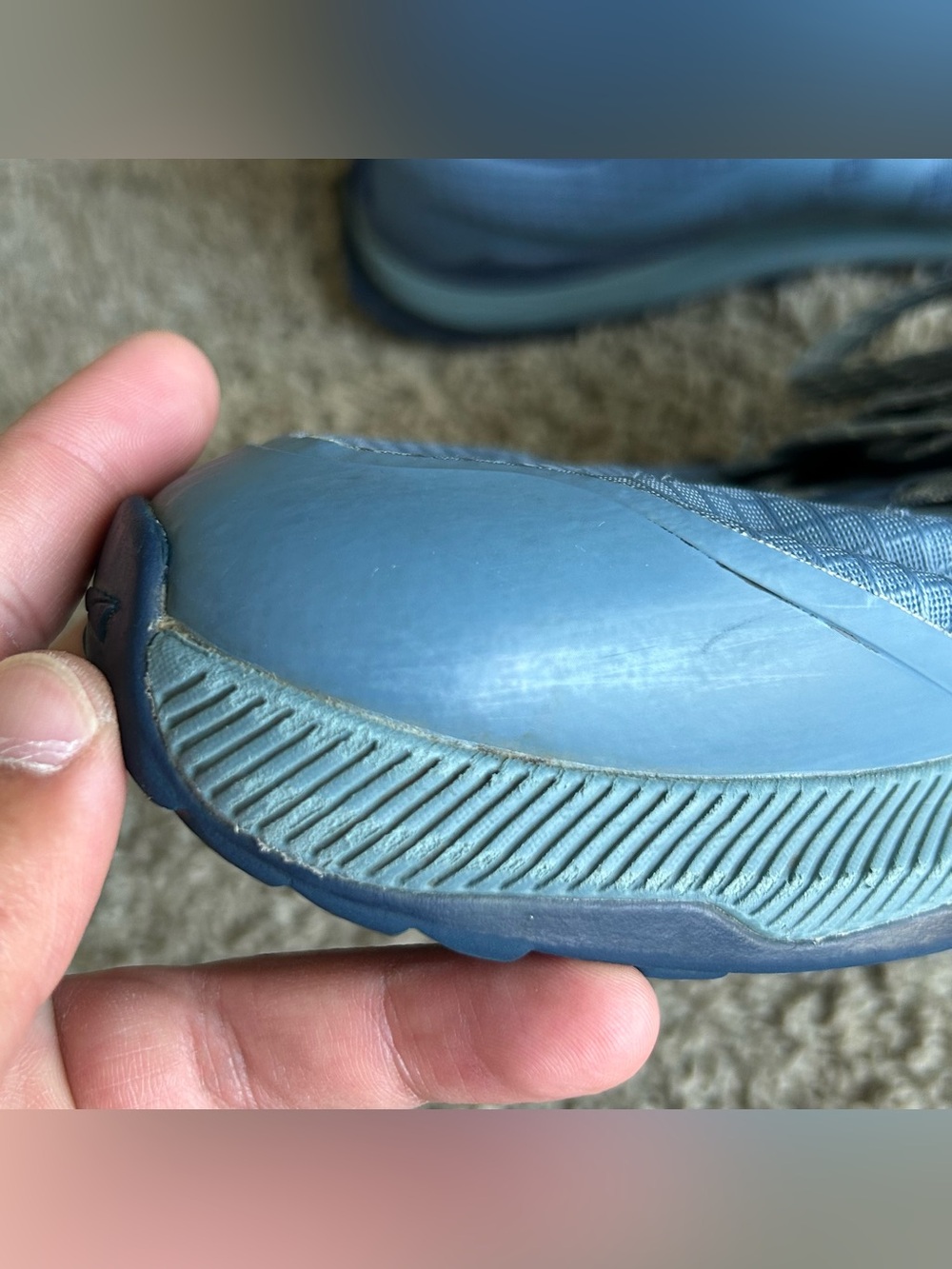 Altra Lone Peak 8 Trail Running Shoes Mens 12.5 Mineral Blue EGO MaxTrac Sneaker - Picture 7 of 16